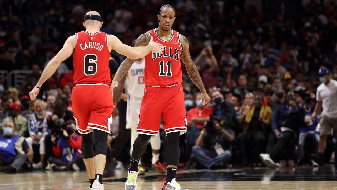 "We try to live up to Alex Caruso's standards": DeMar DeRozan applauds his Bulls teammate and former Laker for his incredible basketball IQ and energy levels