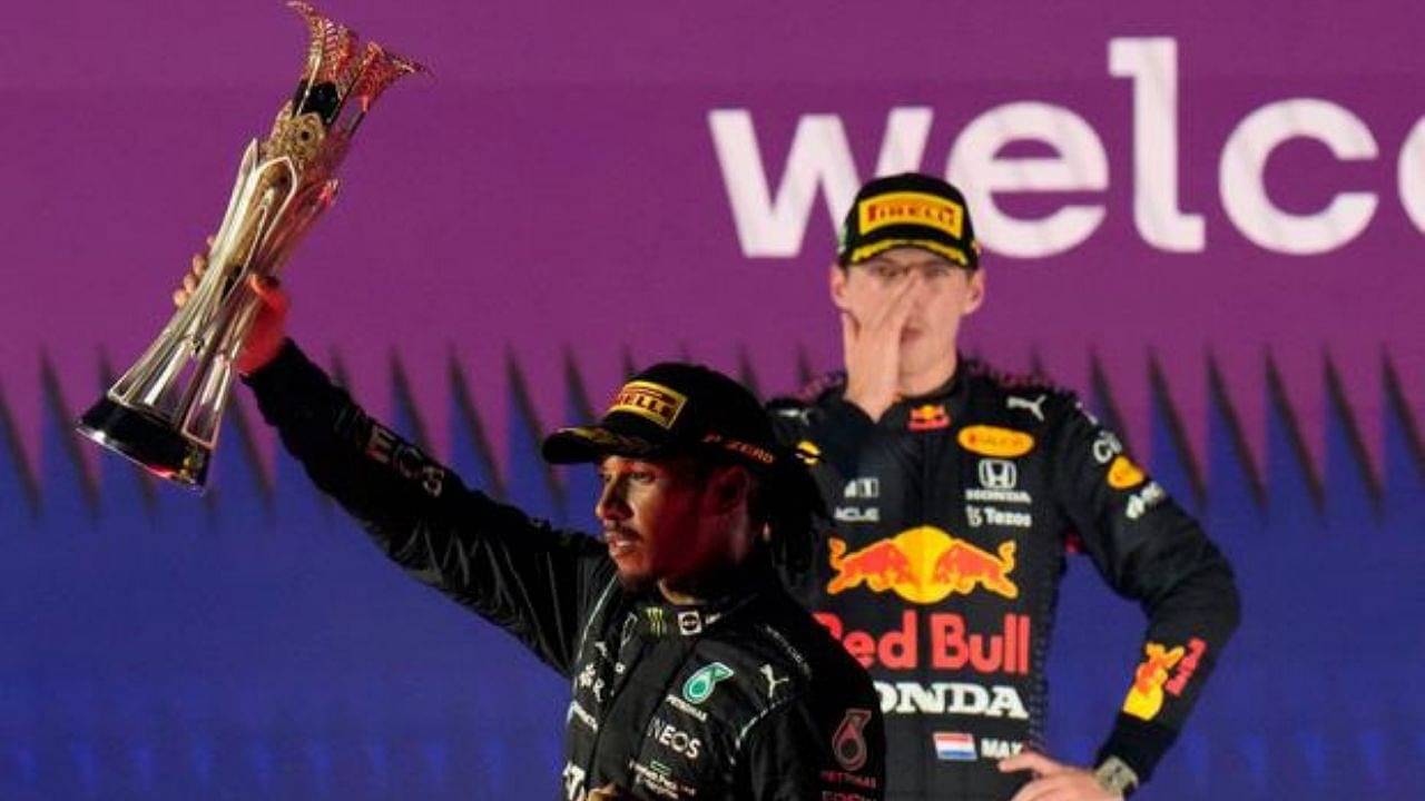 "There was no champagne, wouldn‘t have been fun"– Max Verstappen on leaving the podium too quickly and not celebrating at Jeddah circuit