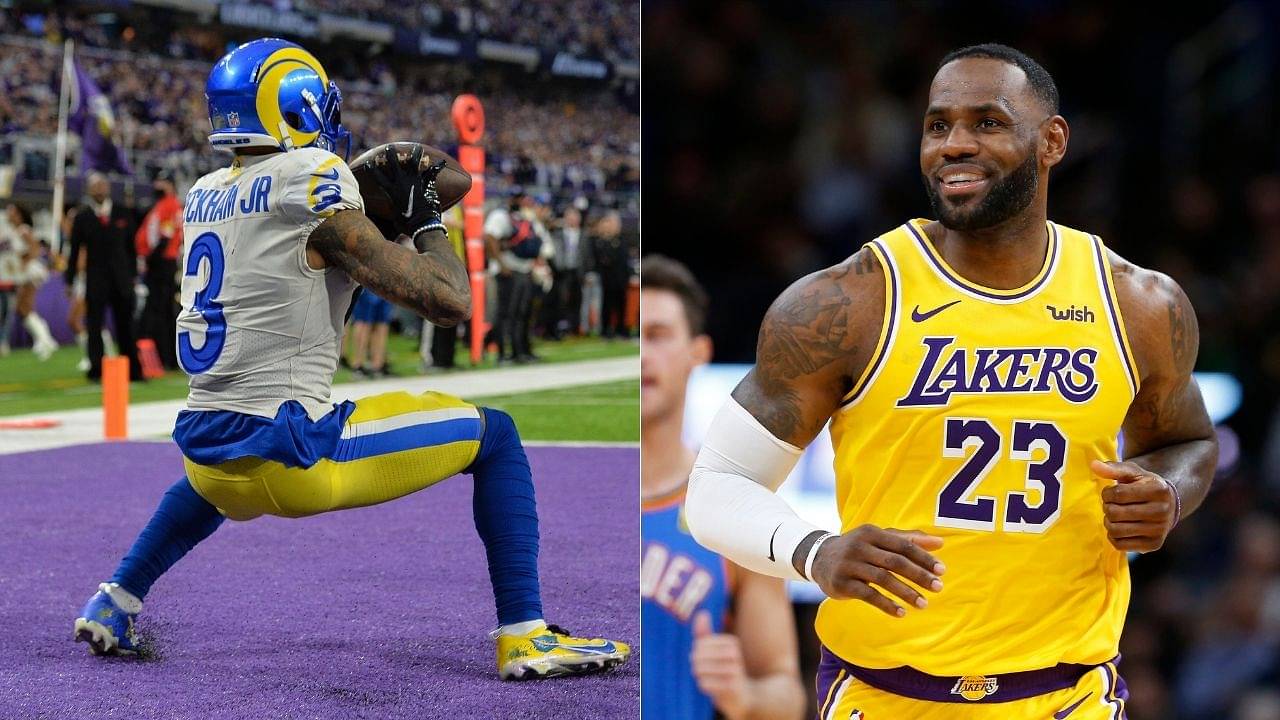 "My goodness Odell Beckham Jr!": LeBron James congratulates his NFL friend and Rams wide receiver for an incredible touchdown reception