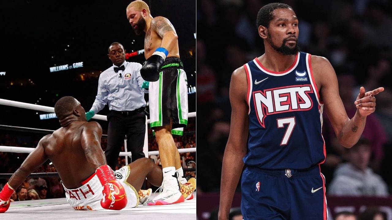 “Way to put in work Deron Williams!”: Kevin Durant gives props to the former Nets star after victory over Frank Gore in boxing debut