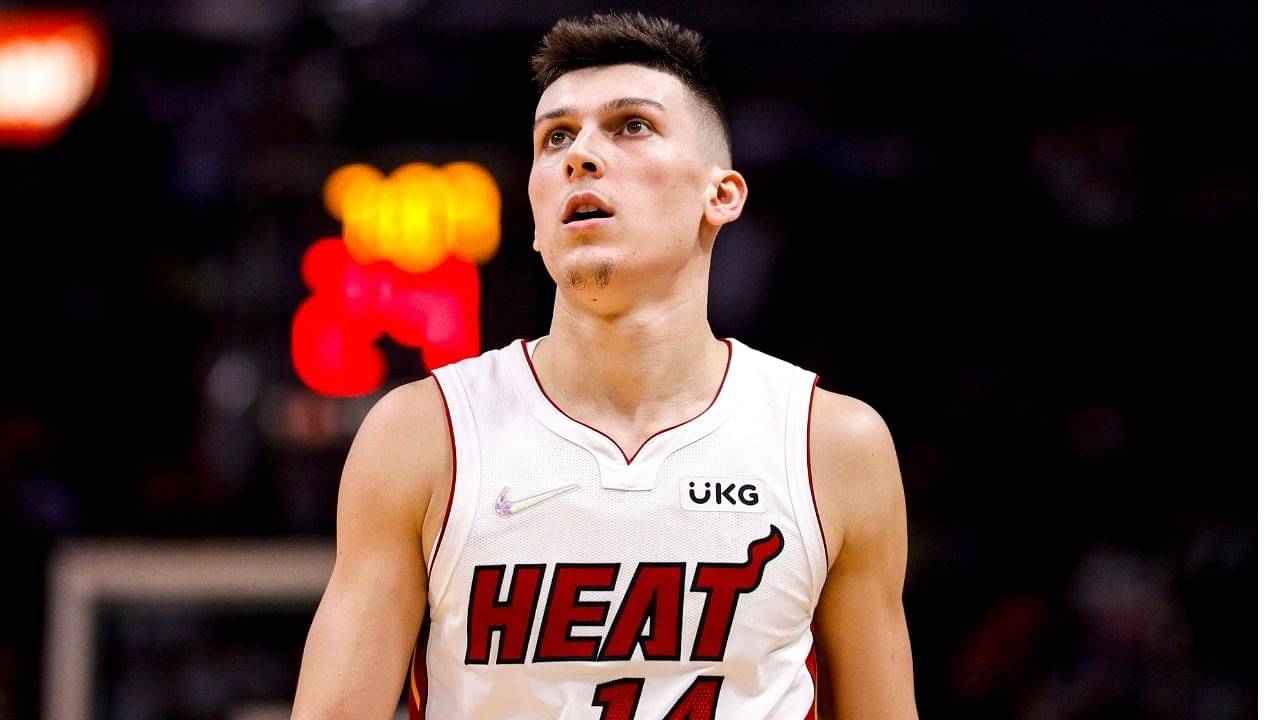 "Tyler Herro channels his inner LeBron James!": The young Miami Heat Star replicates a block that the Miami heat fans from the mid 2010's were so used to seeing against the Atlanta Hawks
