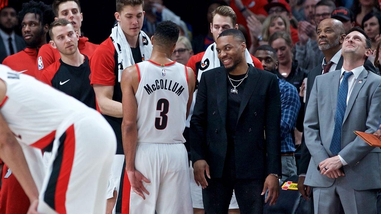 "Dame made this little fan's Christmas!": Damian Lillard makes an adorable gesture to a courtside fan holding up the Blazers star's banner