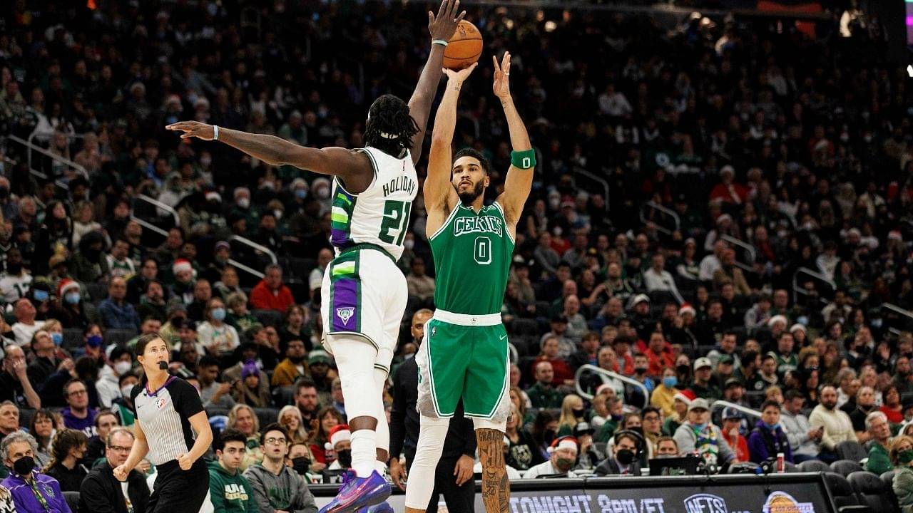 "Jayson Tatum has made just 2 3-pointers in 17 clutch games": Celtics star's inconsistent season is underlined by a terrible efficiency stat after loss to Giannis' Bucks on NBA Christmas