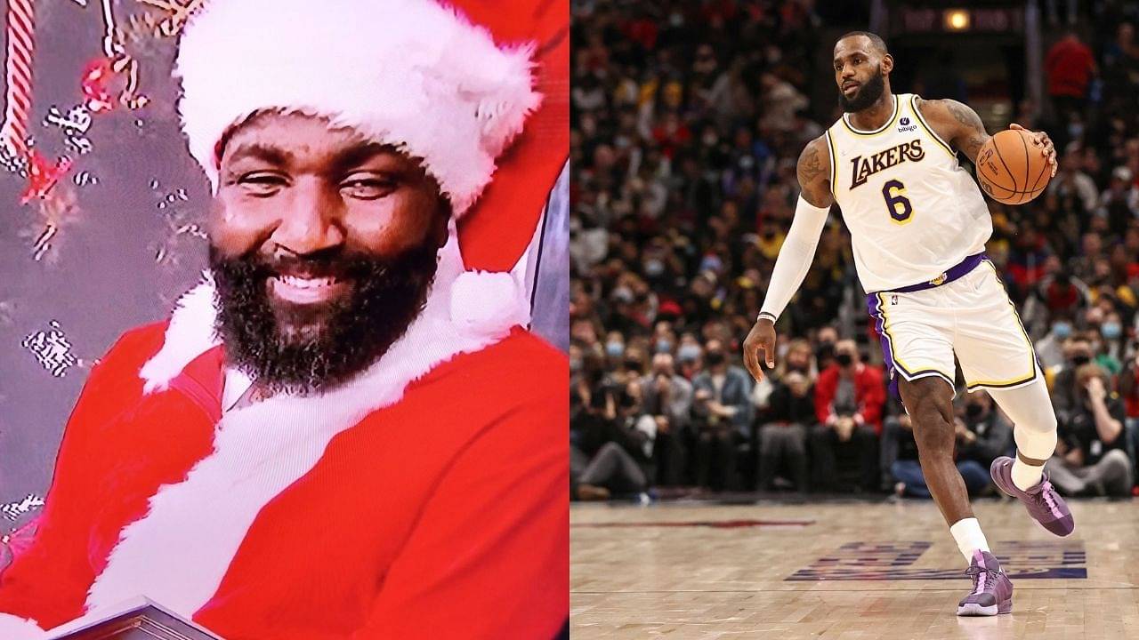 "Dashing through the paint for King James alley-oop, Brooklyn dribble-drive, KD all the way": Santa Perk takes the mike ahead of NBA's Christmas Day games