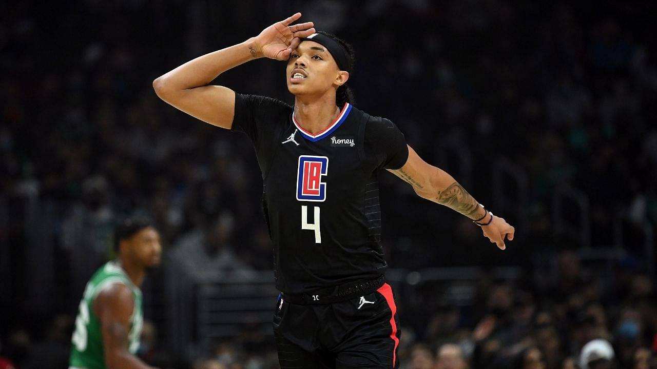 “Stay hot Brandon Boston Jr!”: Reggie Jackson douses Boston with water as he leads the Clippers to win over Boston Celtics while entering the history books