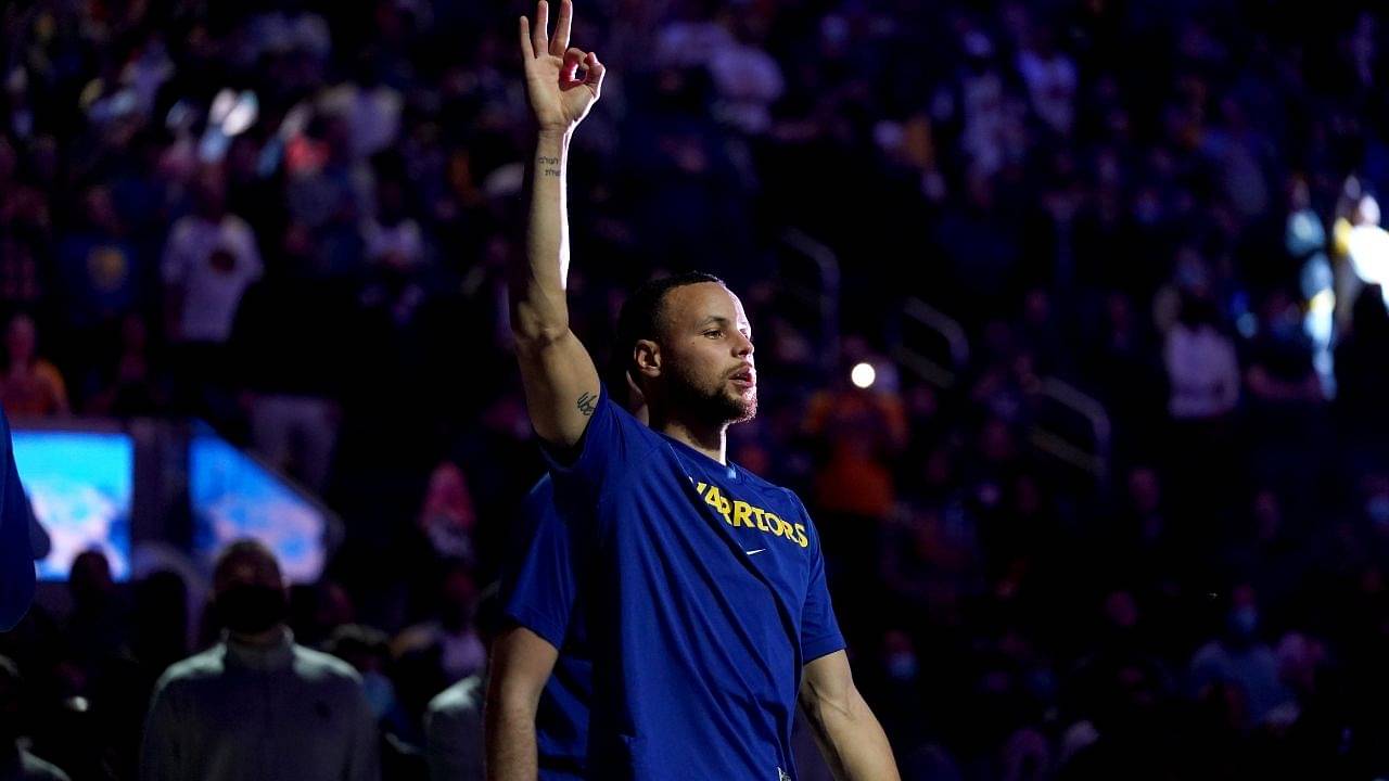“Stephen Curry can make a shot from any spot on the hardwood… and the arena”: NBA Twitter explodes as the Warriors MVP hits his signature tunnel shot from the stands