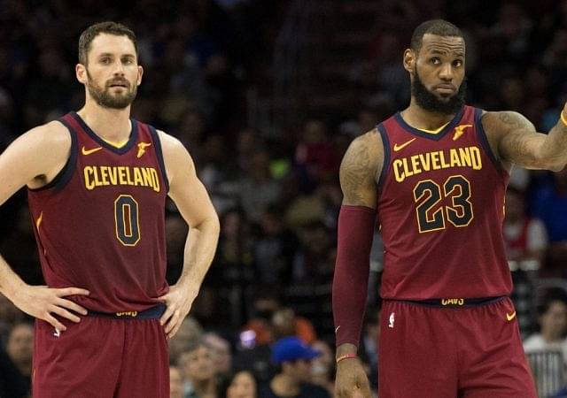 "I've played with LeBron James; we were under great scrutiny": Kevin Love defends the Lakers superstar as they flounder to a .500 record while the Cavs sit pretty