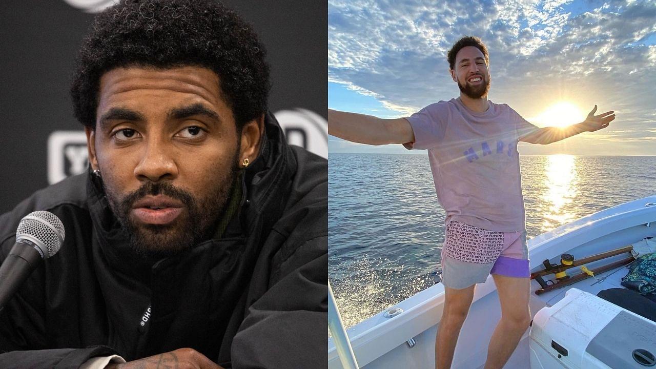 “Klay Thompson, let me get a ride on your boat!”: Kyrie Irving asks the Warriors sharpshooter for a ride on the ‘Nordic Knife’