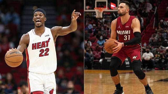 “Don’t ask me about Max Strus, he stinks and so people leave him wide open”: Jimmy Butler continues to troll the Miami Heat sharpshooter amidst stellar play