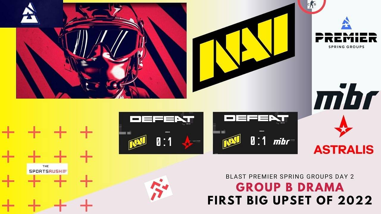 NaVi suffers the 2 major upsets in BLAST Premier Spring Groups 2022 against MIBR and Astralis Group B drama