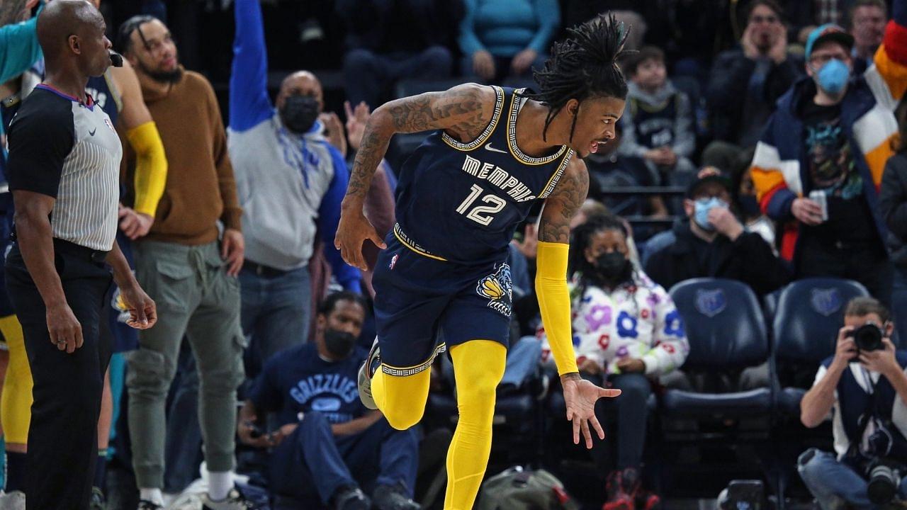 “Ja Morant really got named as an All-Star and went on to broke a franchise record!”: NBA Twitter lauds the youngster for recording the first 30-point triple-double in Grizzlies history