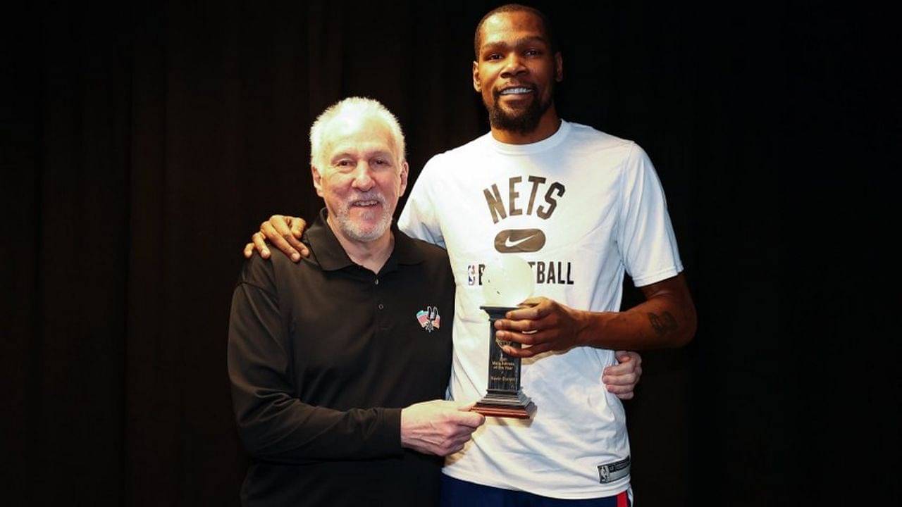 Kevin Durant awarded Team USA Basketball Player of the Year by former Head Coach Gregg Popovich for stupendous gold-medal performance at Tokyo 2020