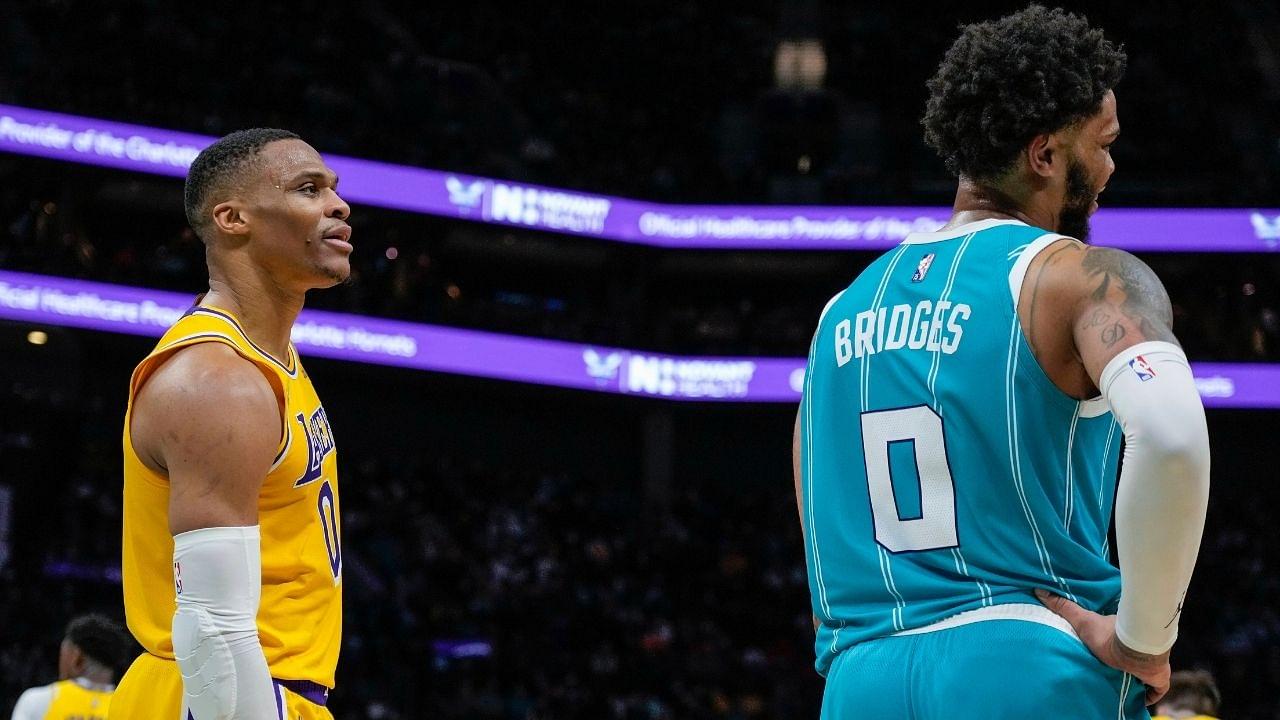 "Why the hell does Russell Westbrook get so much hate, man?!": Hornets' Miles Bridges delivers a massive compliment to Lakers star after 114-117 victory