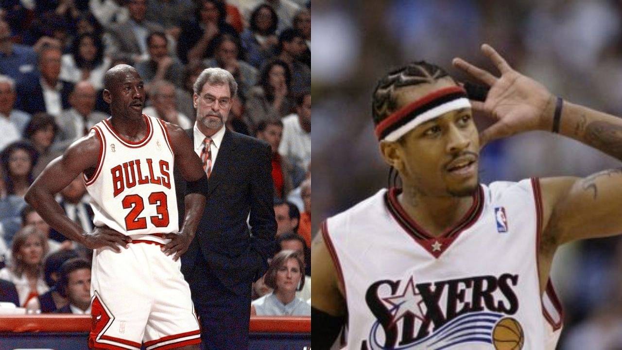 no usado oyente policía Allen Iverson is the only player to outscore Michael Jordan in the 983  opponents the latter faced as a Bulls": A shocking statistic reveals The  Answer had MJ's number - The SportsRush