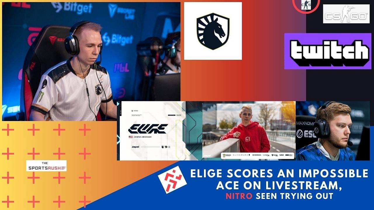EliGe showcases an absolutely mental Ace in a CSGO match on Twitch LiveStream.