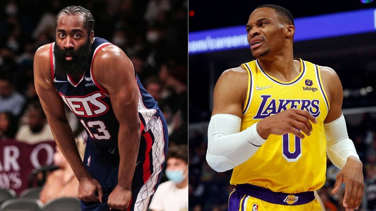 “Russell Westbrook isn’t leading the NBA in turnovers per game?”: How the Lakers superstar is being ‘overshadowed’ by former teammate James Harden