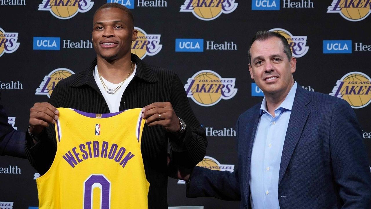 "I really appreciated Russell Westbrook's performance tonight!": Lakers head coach Frank Vogel acknowledges Brodie's improvement just weeks after prior controversy