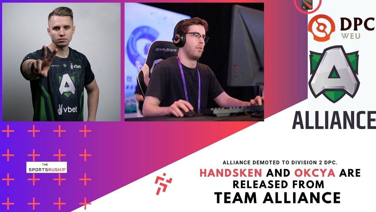 Okcya and Handsken released from Team Alliance Dota 2 squad after DPC divsion 2 division