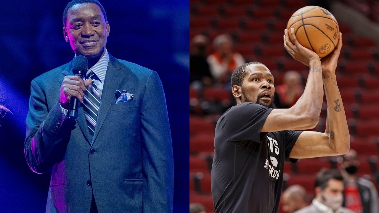 "Kevin Durant's ability not to conform to analytics is what has made him great throughout his life": Pistons legend Isiah Thomas explains why analytics in sports makes everybody conform