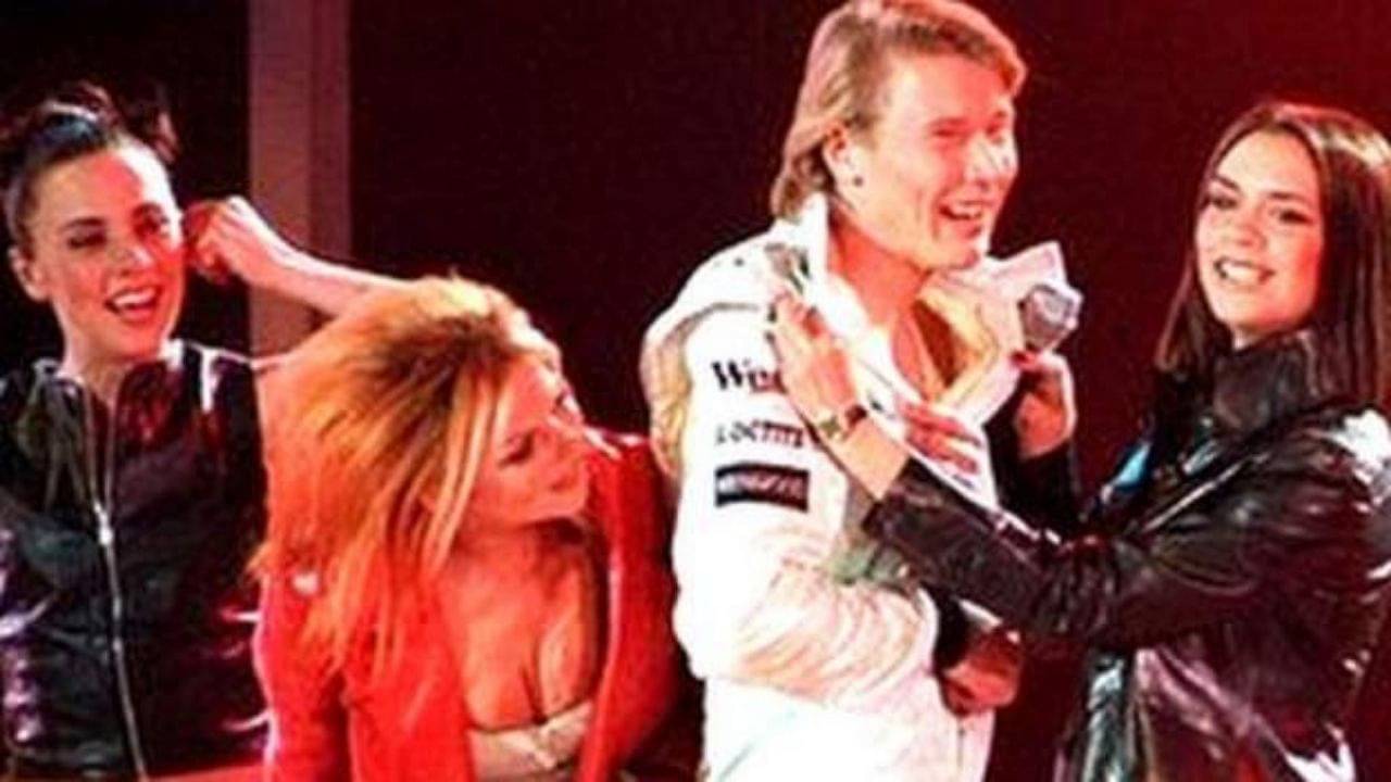 "I'll tell you what I really really want!": Throwback to Christian Horner's wife undressing Mika Hakkinen at the unveiling of the 1997 McLaren F1 car