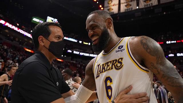 “If I knew LeBron James could play the center, I would’ve done it 10 years ago”: Erik Spoelstra on how the Lakers superstar could’ve been playing small-ball 5 for him on the Miami Heat