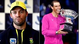 "Rafa always shows us what Sport is all about": AB de Villers heaps praise on Rafael Nadal on becoming first male Tennis player to win most number of grand slams in history