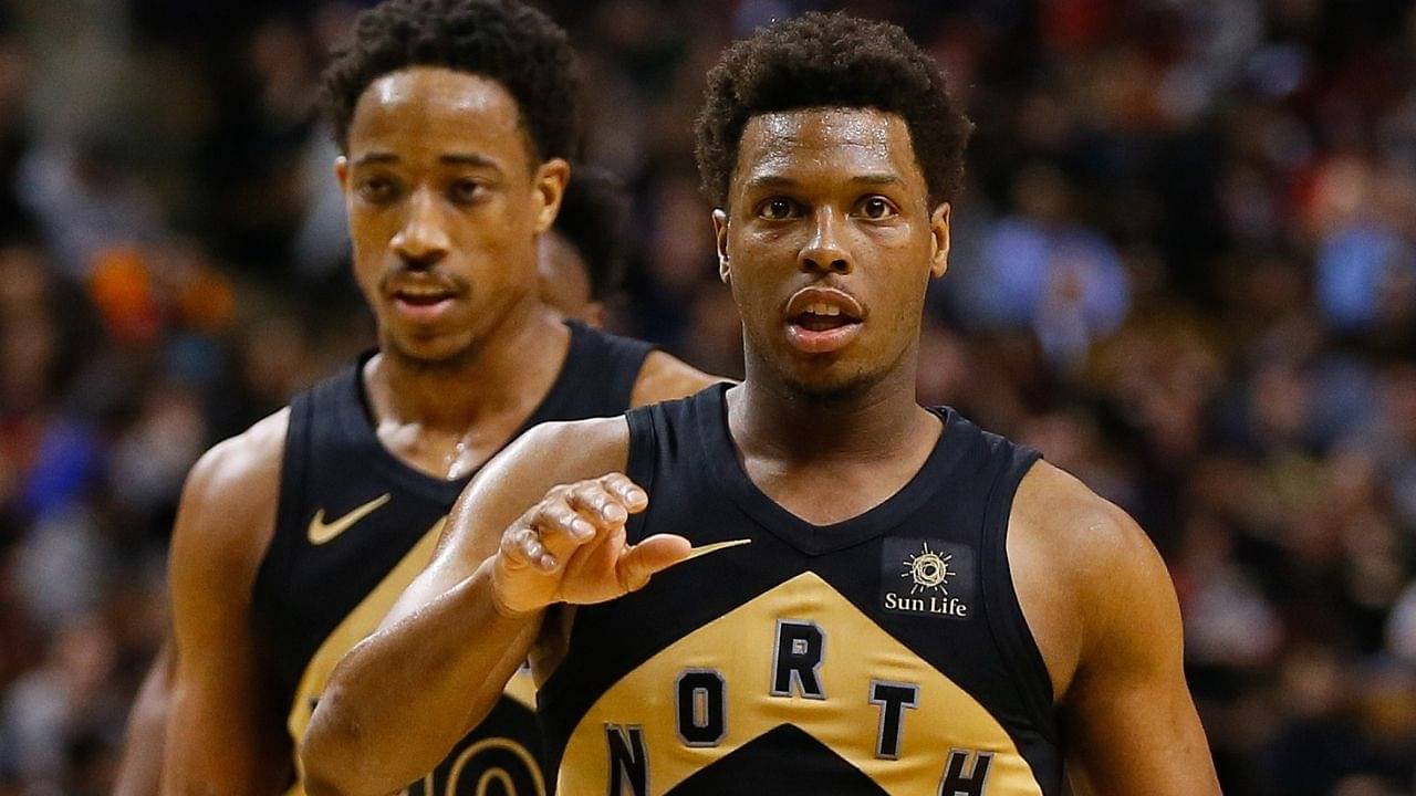 “Kyle Lowry is worse than my 4-year old”: DeMar DeRozan hilariously roasted the Raptors point guard after he yelled out his name during an interview