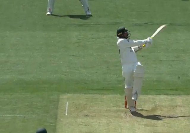 "Six hitting machine": Nathan Lyon smashes consecutive sixes off Mark Wood in Hobart Ashes Test