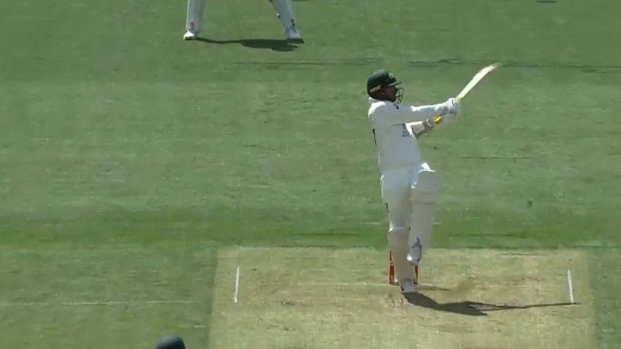 "Six hitting machine": Nathan Lyon smashes consecutive sixes off Mark Wood in Hobart Ashes Test