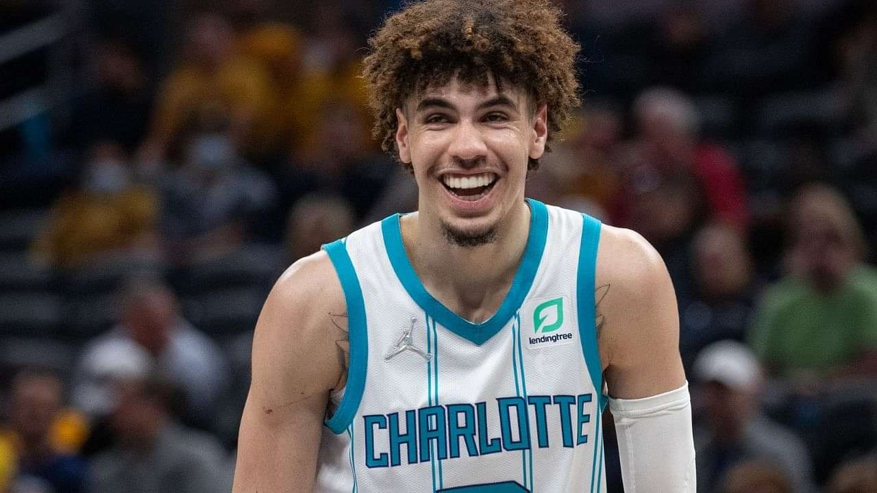 LaMelo Ball joins Magic Johnson, Luka Doncic in rare NBA air, leads both  teams in rebounds, assists and steals 