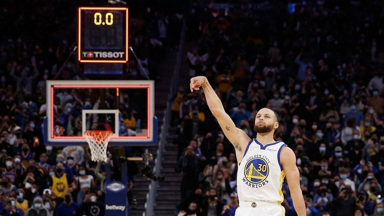 "About time I made one... THAT'S MY FIRST ONE!!!": Warriors' Stephen Curry is hyped after making first career buzzer-beater to complete the come-back and beat the Rockets