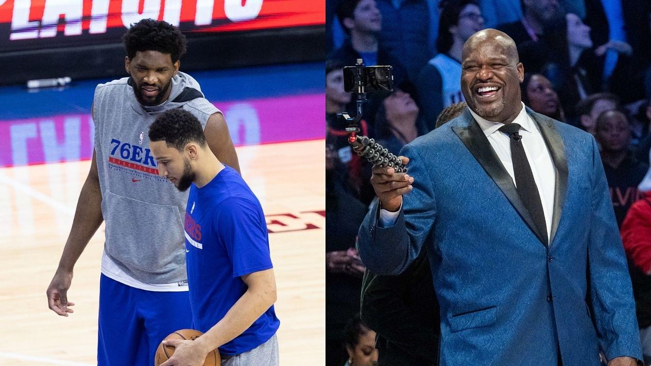 “The difference between Joel Embiid and his soft partner is that he can take criticism without being a crybaby!”: Shaquille O’Neal destroys Ben Simmons in an epic rant while praising the Sixers MVP following his All-Star selection