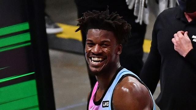 “Jimmy Butler had 0 points in the final 36 minutes of loss to Bucks”: How the Miami Heat superstar has been a no-show from beyond the arc this NBA season