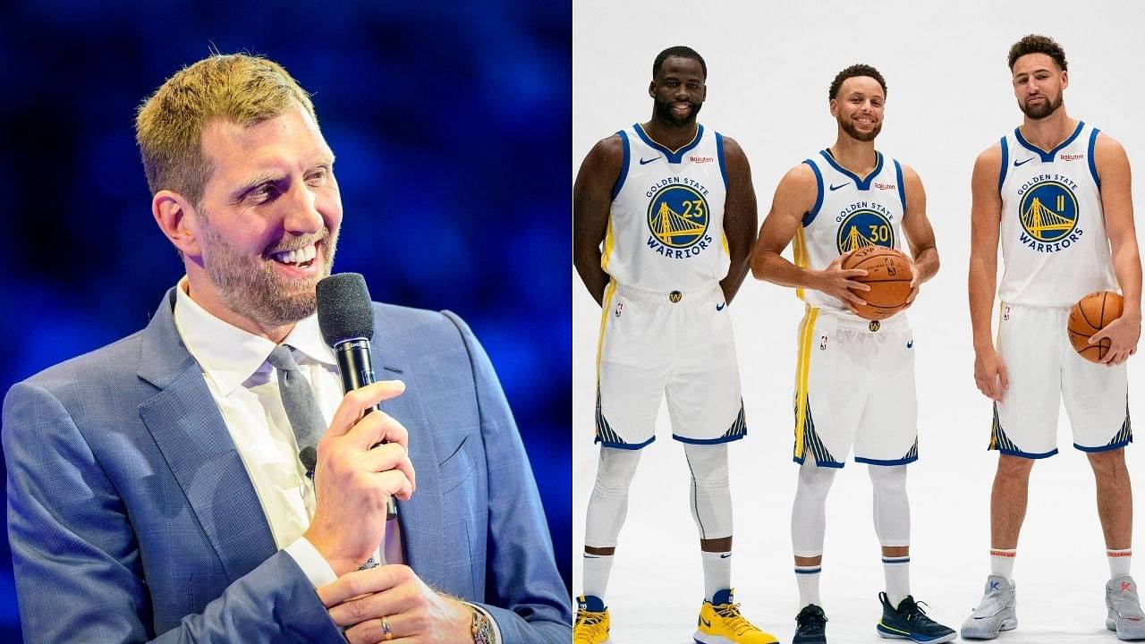 “Dirk Nowitzki is the Splash God”: Stephen Curry, Klay Thompson, and Draymond Green congratulate the Mavs legend ahead of his jersey retirement