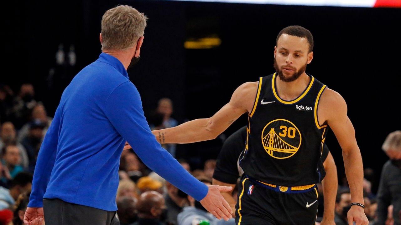 "He's Stephen Curry! We don't worry about him too much": Warriors' Head Coach Steve Kerr talks about rotation patterns, dismisses the idea that they're causing the MVP's shooting woes