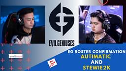EG CSGO roster cnfirmation, autimatic and stewie2k join