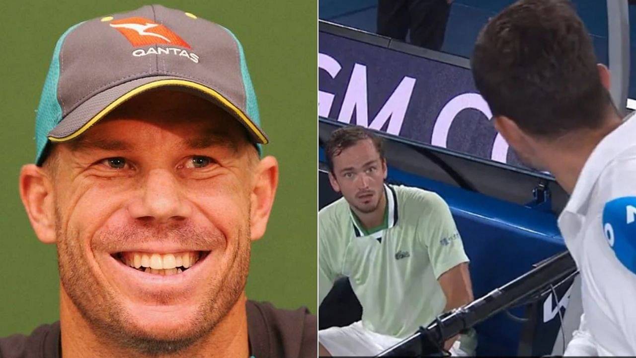 "I can only imagine what would happen if it was me": David Warner reacts funnily on Daniil Medvedev's outburst at chair umpire during Australian Open semi-final