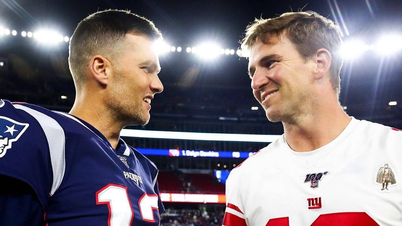 "You Sonned Tom Brady!": Eli Manning learns the New York slang for being 'owned in utter humiliation' at the Bucs QB's expense