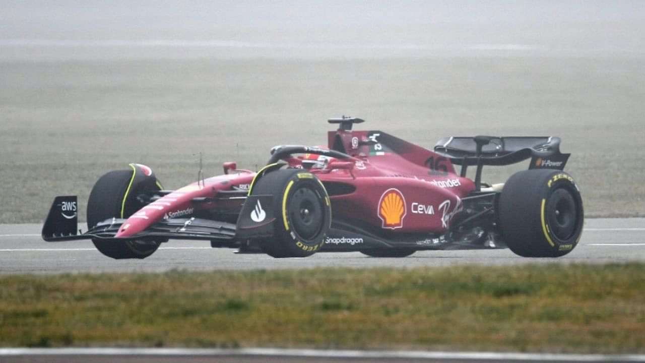 Ferrari F1 75 Carlos Sainz E Charles Leclerc 2022 Foto Editorial