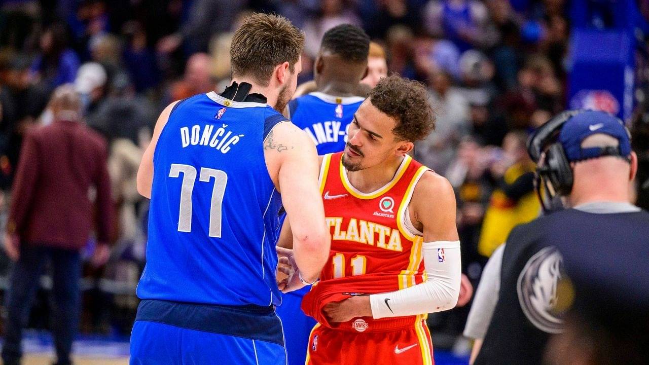 “Absolutely disgusting foul by Luka Doncic, no place for it in the NBA!”: Trae Young flops yet again and baits the Mavericks All-Star into his 10th technical foul