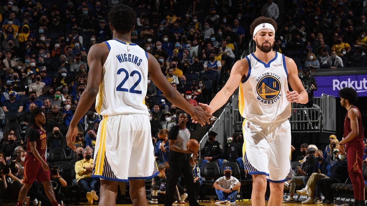 "I'm very thankful for Andrew Wiggins!": Warriors' Klay Thompson talks about how the newly selected All-Star helps him on the defensive end of the floor