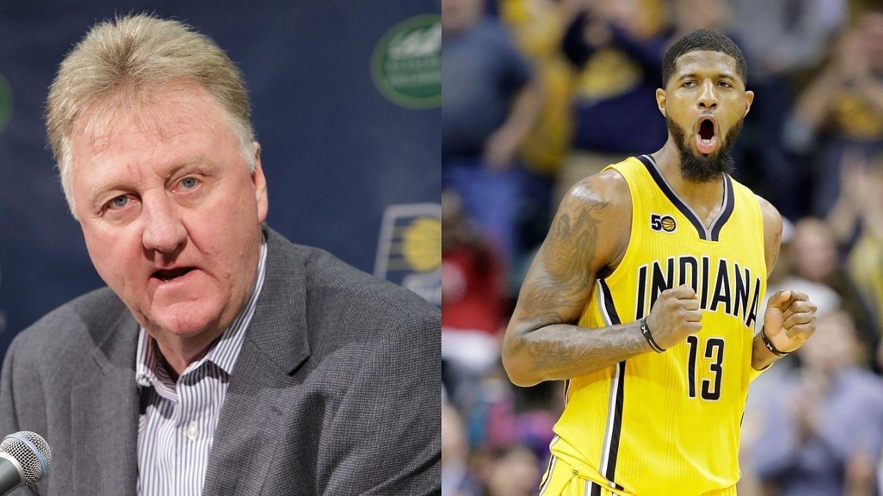“Larry Bird walked into practice, hit 15 shots in a row, and left as if nothing happened!”: Paul George recalls the time when the former Celtics legend just showed up to the gym and put on a shooting clinic, leaving the former Pacer star and his teammates speechless