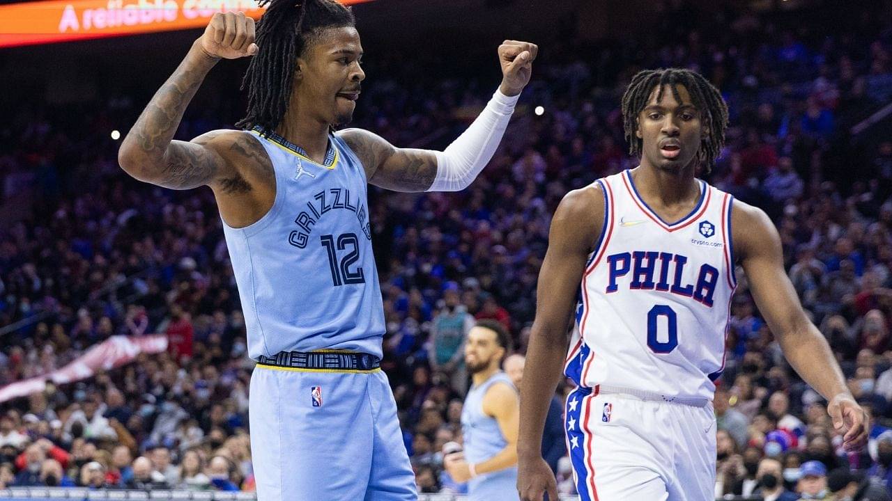 "Ja Morant is not natural": Tyrese Maxey recalls how the Philadelphia 76ers roster was in awe of the Memphis Grizzlies superstar after the overtime win