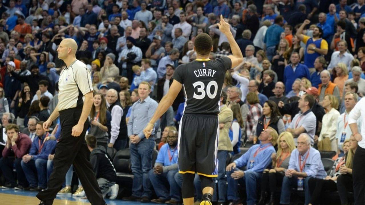 Today in NBA History: Stephen Curry drops iconic 40-footer against Kevin Durant and the Oklahoma City Thunder
