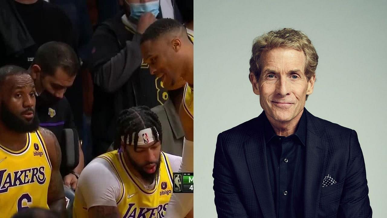 "No Russell Westbrook!!! LeBron James and Anthony Davis are inconsolable, they're stuck playing with you": Skip Bayless mocks the former MVP for a recent gesture towards his teammates