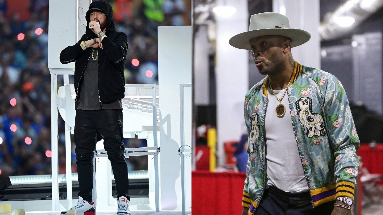 "PJ Tucker going to hoop in these by tomorrow": Eminem rocks Super Bowl eve while showing off his new Air Jordans, NBA Twitter makes connection with the Heat star