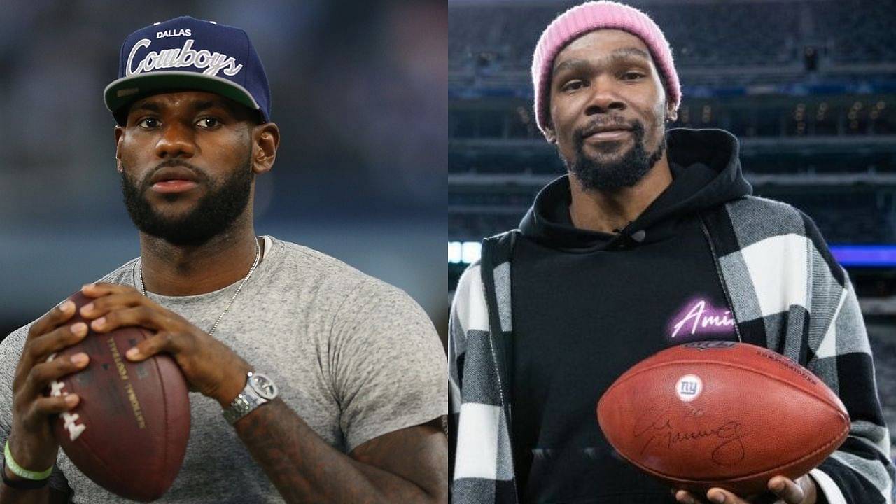 Kevin Durant straight mossed LeBron James during flag football!”: Nets  superstar caught a wild touchdown pass over 'The King' in a Team Durant vs  Team LeBron game - The SportsRush