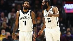 "James Harden has played more minutes as a Brooklyn Net than Kyrie Irving despite signing with the team 451 days after him": A surprising statistic reveals The Beard has played an almost similar amount of games in half the days than the former Cavs champion