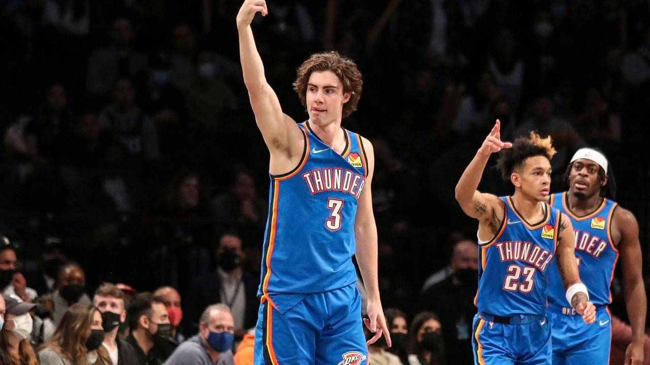 “Not Kevin Durant. Not Russell Westbrook. Josh Giddey has the franchise record!”: NBA Twitter reacts as the youngster sets the rookie record for the most double-doubles in a season