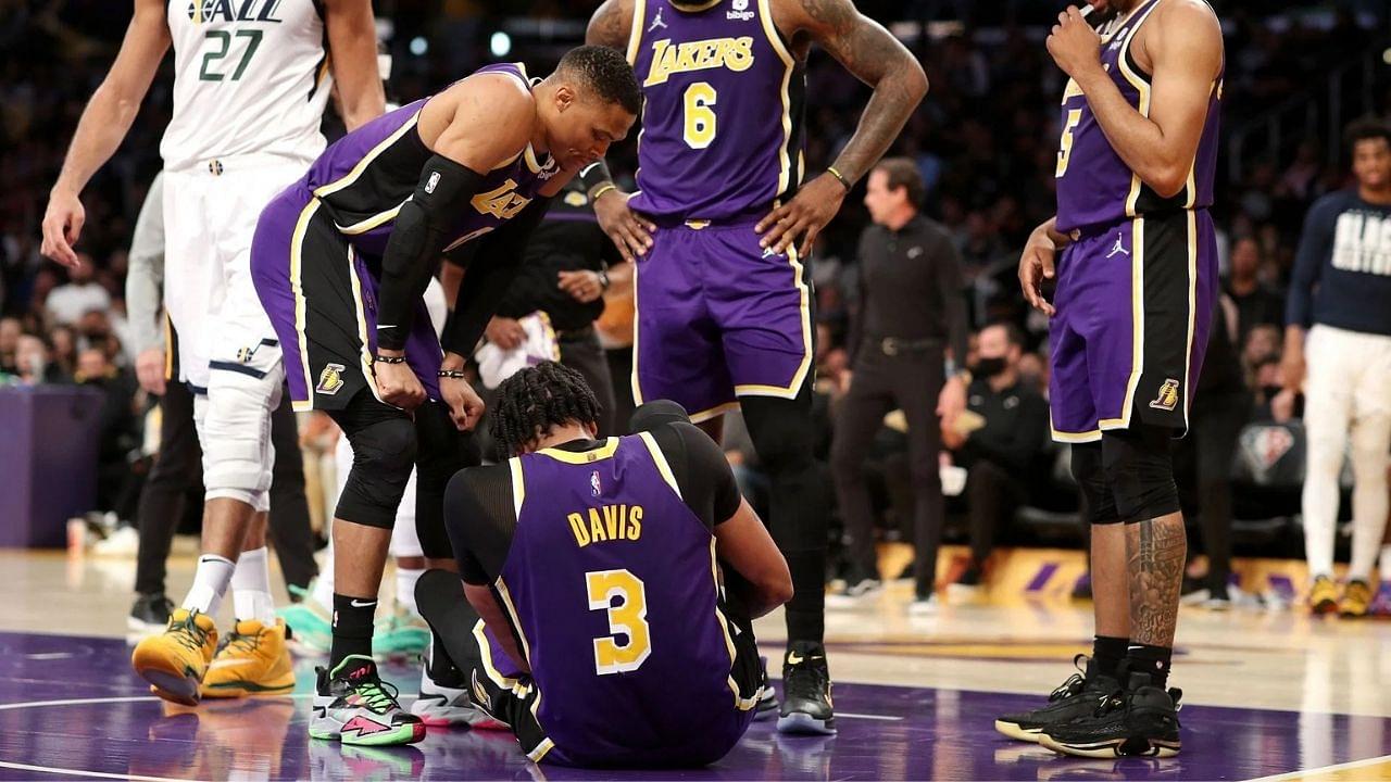 "Anthony Davis took a whole of 9 games to return to street clothes!": The Lakers' star had to be carried off the court and the X-ray results are not in their favor